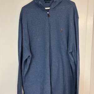 Ralph Lauren Men's Zip-Up Blue Sweater